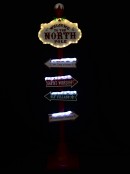 Welcome To The North Pole Indoor Light Christmas Directional Signpost - 1.5m