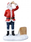 Santa, Father Christmas, St Nick & Kris Kringle Christmas Figurines - 10 Piece Set