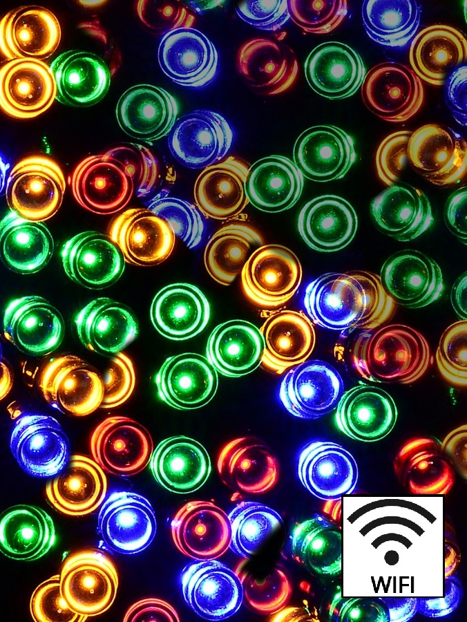 300 Multi Colour LED WiFi Smart App String Fairy Lights 8 Function | 15m