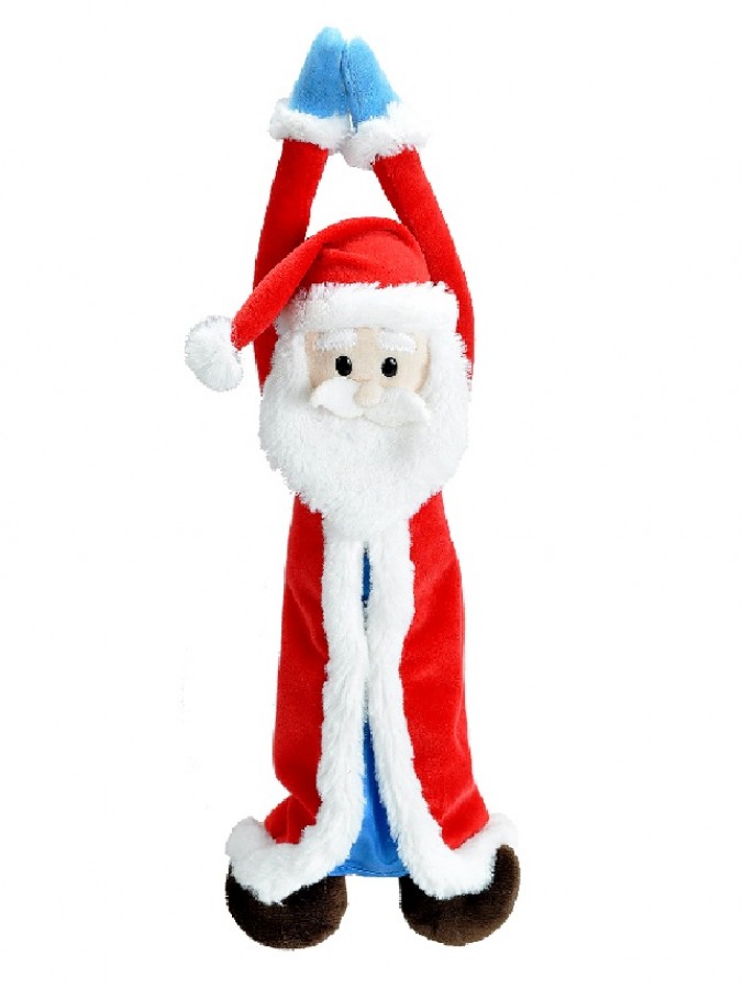Cute & Cuddly Hanging Santa Christmas Plush Toy - 19cm