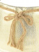 Textured Gold On White & Bow Knot Frustum Shape Christmas Tree Skirt - 62cm