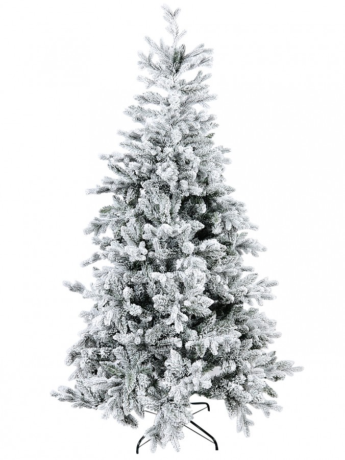 Fort Leura Pine Moderately Flocked Christmas Tree With 1499 Tips - 2m