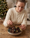 Natural Gold & Green Pinecone, Berry & Foliage Mix | 300g