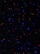 500 Multi Colour Concave Bulb LED String Fairy Solar Lights - 50m