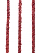 1.85m Red Christmas Beaded Ribbon Garland