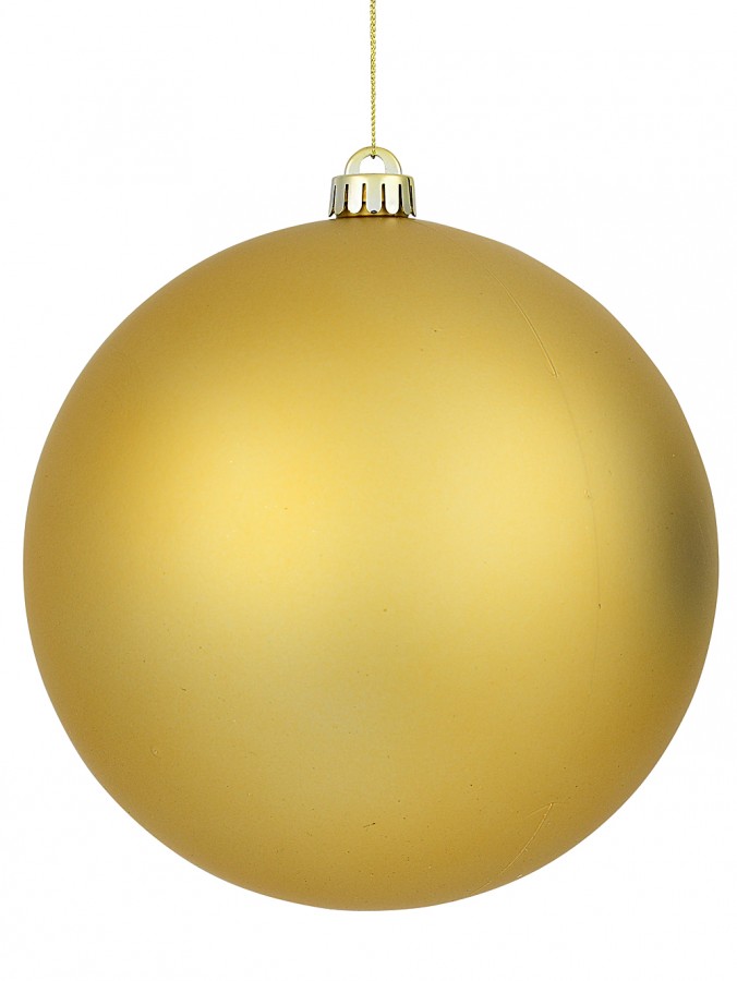20cm Shiny Metallic Gold Large Display Christmas Bauble