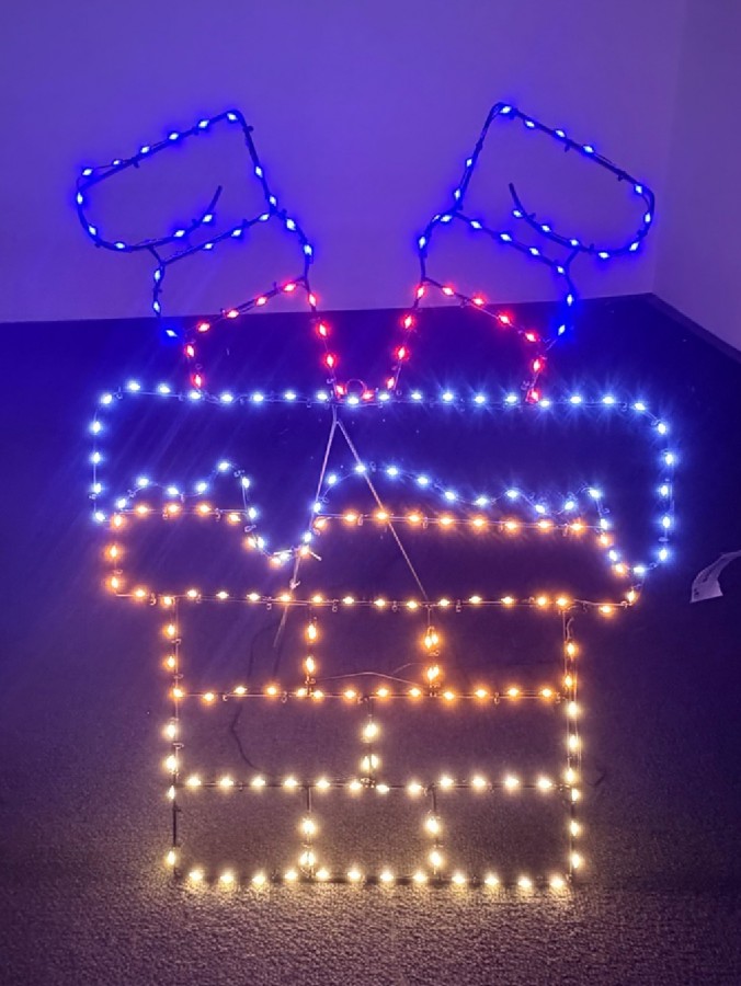 60cm Santa Stuck In Chimney On Black Frame Outdoor LED Light Display