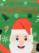 Large Merry Christmas & Santa Vertical Banner Wall Decoration - 1.1m
