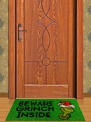 75cm Dr Suess Beware Grinch Inside Doormat