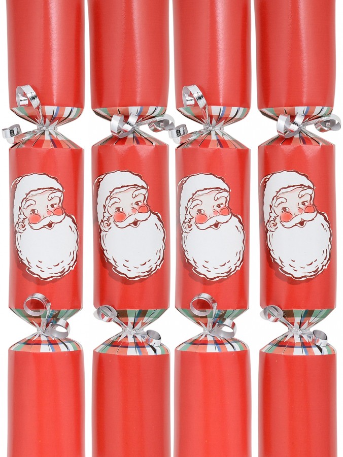 Rosy Red Cheek Traditional Jolly Santa Christmas Cracker Bon Bons - 50 x 30cm