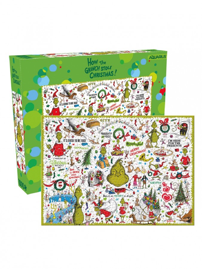 1000 Piece How the Grinch Stole Christmas! Collage Jigsaw Puzzle