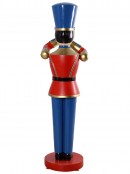 Tin Soldier & Coach Horn Resin Life Size Christmas Decoration Ornament - 1.8m