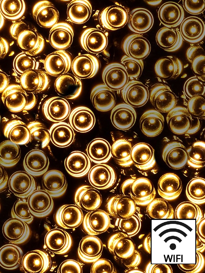 500 Warm White LED WiFi Smart App String Fairy Lights 8 Function | 25m