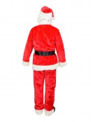 Standard 6 Piece Plush Full Santa Suit - One Size Fits Most