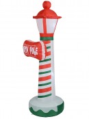 North Pole Street Lamp Illuminated Christmas Inflatable Display - 1.8m