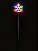 4x 55cm Multi Colour Star Snowflakes Garden Path Light Set