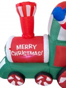 Christmas Train With Santa & Friends Illuminated Inflatable - 1.2m