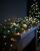 300 Warm & Cool White LED String Fairy Lights 8 Function With Timer | 15m