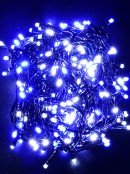 300 Blue & Cool White LED 15m String Fairy Light