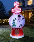 2.4m Large Snowman Gumball Machine | Rotating LED Outdoor Inflatable