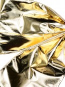 Large Shiny Metallic Gold Moulded Craft Bow Display Decoration - 45cm