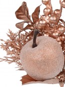 Rose Gold Apple, Berry & Assorted Decorations Christmas Floral Pick - 12cm