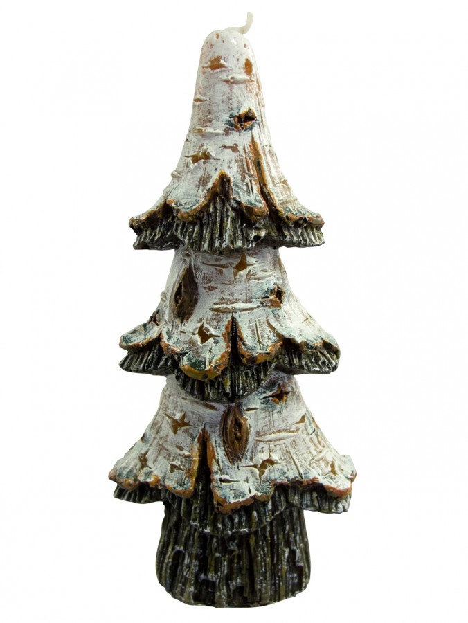 birch bark christmas tree candle 16cm christmas birch bark christmas tree candle 16cm christmas