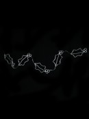 2.9m Holly Leaf & Berry Garland With Green, Red & Cool White LED Light Display
