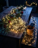 1000 Warm White LED Solar String Fairy Lights 8 Function | 100m