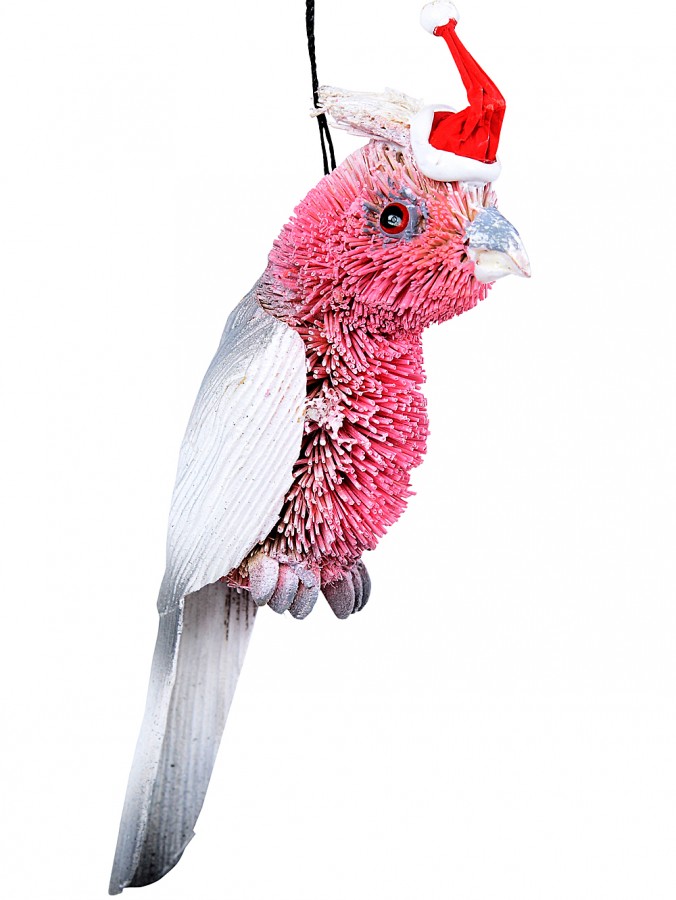 Galah Australian Native Wildlife Christmas Hanging Decoration - 14cm