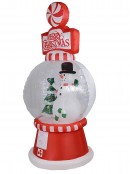 Snowman Candy Dispenser With Disco Lights Christmas Inflatable Display - 2.4m