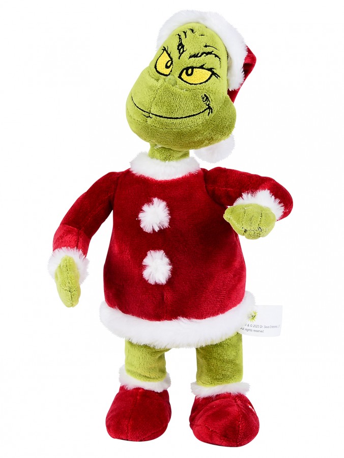 Mr Grinch Singing & Waddling In A Santa Suit Christmas Animation - 28cm
