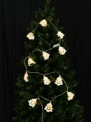 24 White & Natural Christmas Trees String Light With Warm White LED - 3.4m