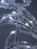 3D LED Ice-Look Sitting Reindeer Light Display - 76cm