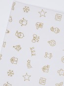 Assorted 3m x 70cm Christmas Santa, Tree & Motto Kraft Paper Gift Wrap