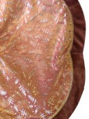 Copper Organza & Chocolate Tree Skirt - 1.2m