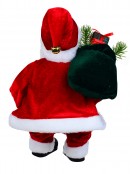 Traditional Shelf Sitting Santa With Glittered Bauble Figurine | 32cm