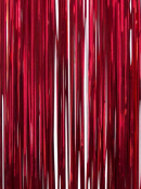 Metallic Red Christmas Tinsel Lametta Icicles - 300 strands
