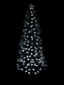 Blue & Cool White LED White Fibre Optic Christmas Tree - 1.8m