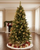 2.3m Dawn Dew Artificial Christmas Tree | 1164 Tips & 64 Pine Cones