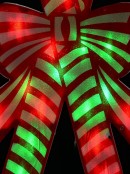 Red & Green Dual Bulb Twinkle PVC Candy Canes Light Silhouette - 49cm