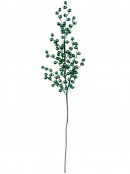 Matte Emerald Green Christmas Berry Spray Stem | 80cm