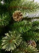 Dawn Dew Light Traditional Christmas Tree with Pine Cones & 1164 Tips - 2.3m