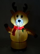 Standing Happy Reindeer Illuminated Christmas Inflatable Display - 1.2m