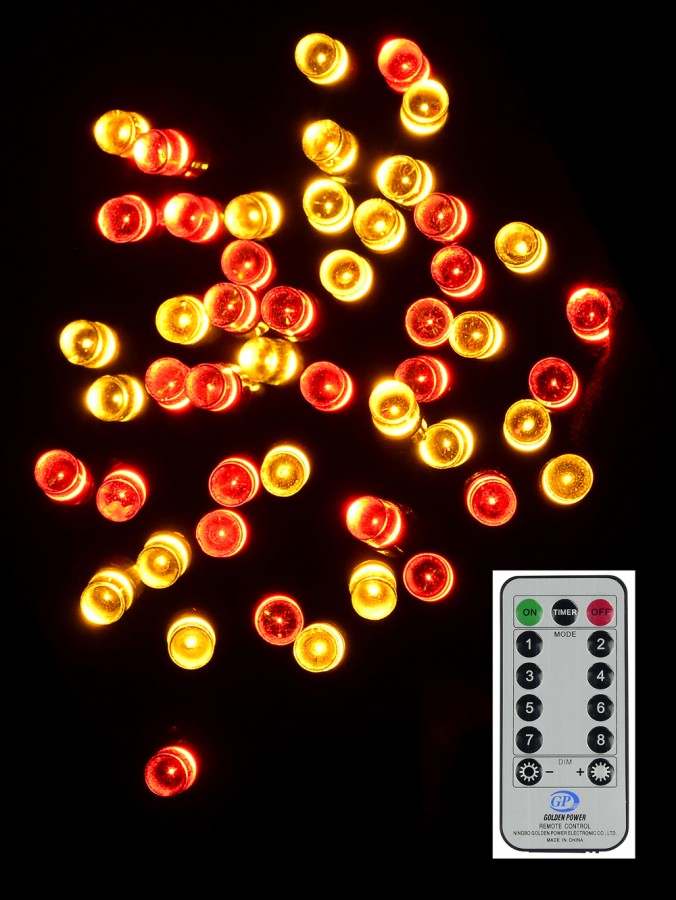 100 Dimmable Multi Colour LED String Light With Remote - 10m