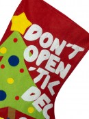 Red Felt Stocking 'Don't Open Til Dec 25th' - 70cm