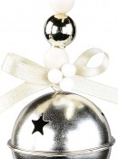 65mm Matte Champagne Crotal Bell With Bow & Bead Decorations