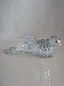Silver Sequin Glitter Birds - 2 x 14cm
