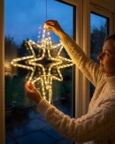 58cm Dynamic Warm & Cool White LED Star Of Bethlehem Outdoor Motif
