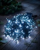 500 Cool White LED Solar String Fairy Lights 8 Function | 50m